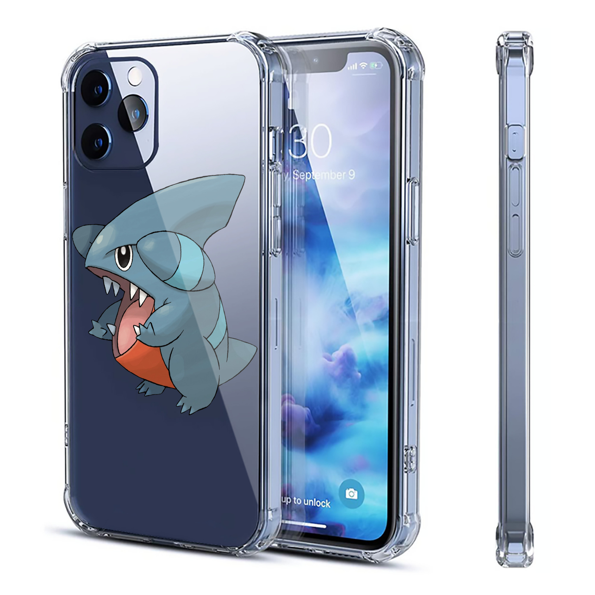 （画像用） ポケットモンスター Pokémon 【iPhone 12シリーズ対応】透明スマホケース（クリアソフトケース）